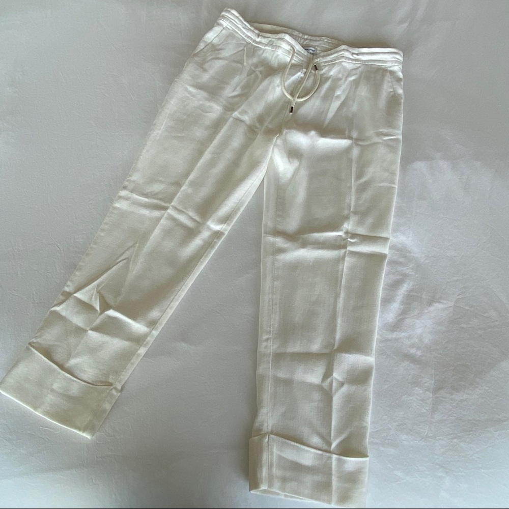 James Perse White Cotton Pants